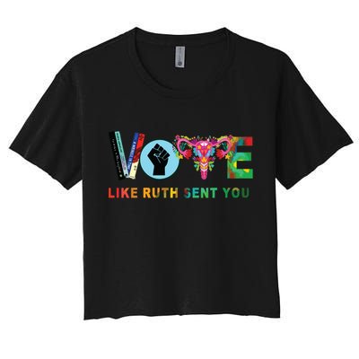Like Ruth Sent You I Dissent Vote Crop Top