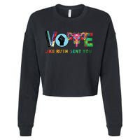Like Ruth Sent You I Dissent Vote Cropped Pullover Crew