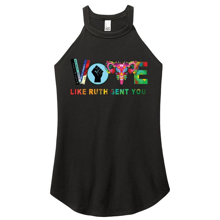 Like Ruth Sent You I Dissent Vote Women's Perfect Tri Rocker Tank