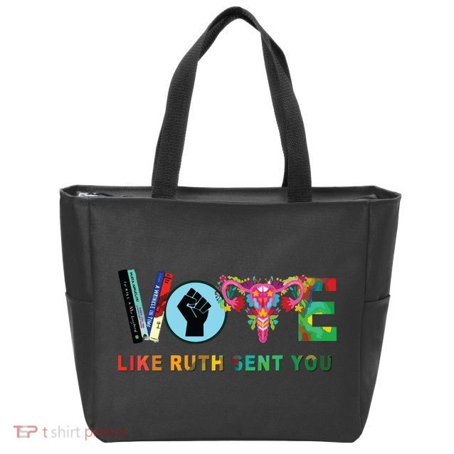 Like Ruth Sent You I Dissent Vote Zip Tote Bag