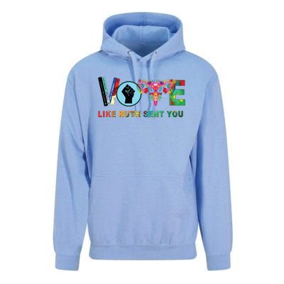 Like Ruth Sent You I Dissent Vote Unisex Surf Hoodie