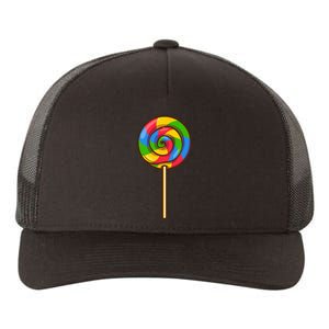 Lollipop Rainbow Sucker Candy Halloween Costume Lazy Gift Yupoong Adult 5-Panel Trucker Hat