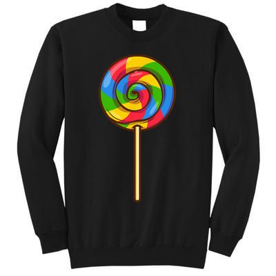 Lollipop Rainbow Sucker Candy Halloween Costume Lazy Gift Sweatshirt