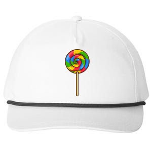 Lollipop Rainbow Sucker Candy Halloween Costume Lazy Gift Snapback Five-Panel Rope Hat