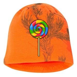 Lollipop Rainbow Sucker Candy Halloween Costume Lazy Gift Kati - Camo Knit Beanie