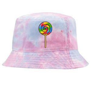 Lollipop Rainbow Sucker Candy Halloween Costume Lazy Gift Tie-Dyed Bucket Hat