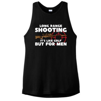 Long Range Shooting ItS Like Golf But Ladies PosiCharge Tri-Blend Wicking Tank