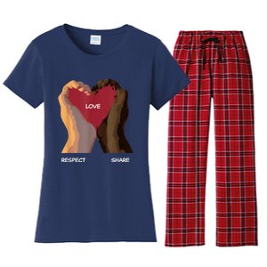 Love Respect Share Women's Flannel Pajama Set