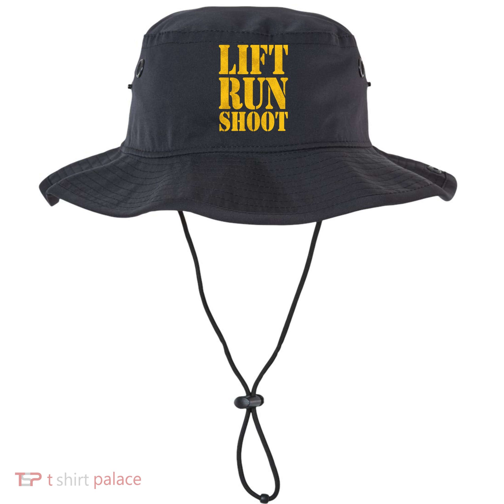 Lift Run Shoot Military Police Operator Fitness Gym Day Gift Bucket Hat