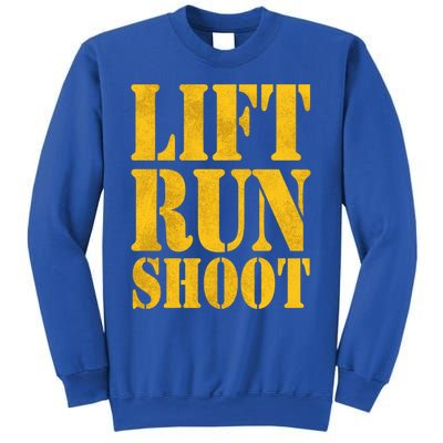 Lift Run Shoot Military Police Operator Fitness Gym Day Gift Sweatshirt