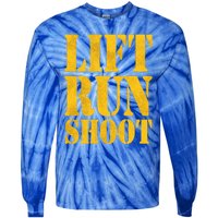 Lift Run Shoot Military Police Operator Fitness Gym Day Gift Tie-Dye Long Sleeve Shirt