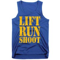 Lift Run Shoot Military Police Operator Fitness Gym Day Gift Tank Top