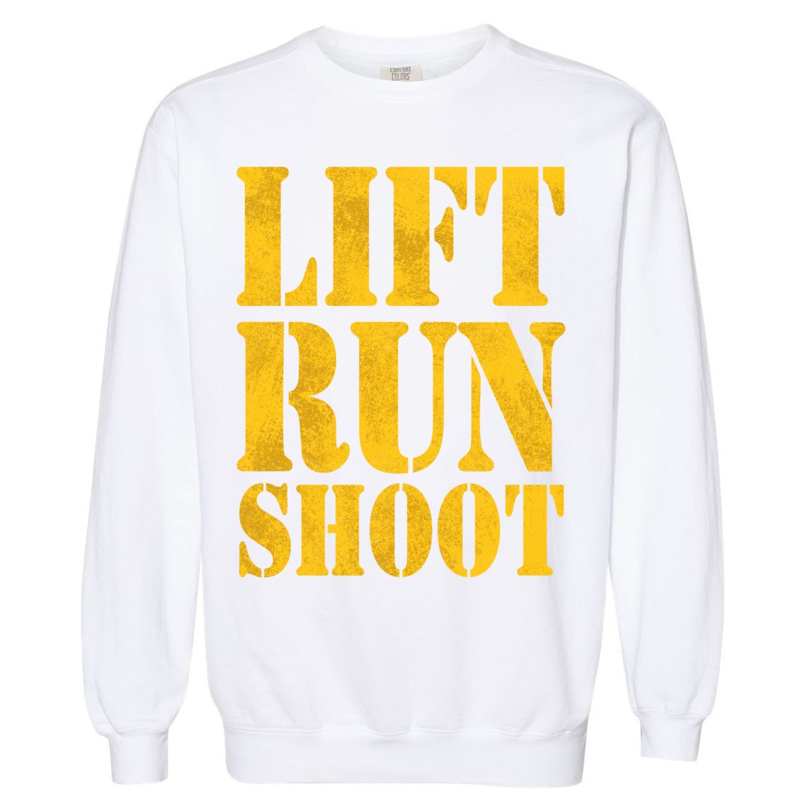 Lift Run Shoot Military Police Operator Fitness Gym Day Gift Garment-Dyed Sweatshirt