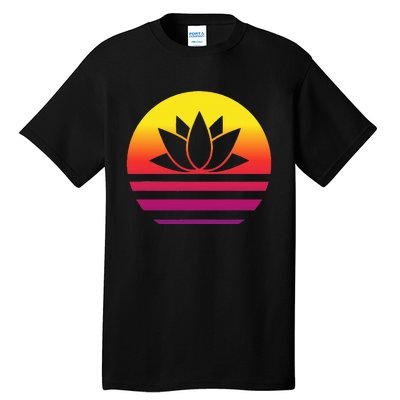 Lotus Retro Style Vintage Tall T-Shirt