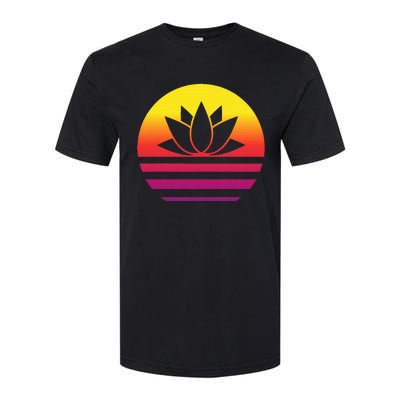 Lotus Retro Style Vintage Softstyle® CVC T-Shirt