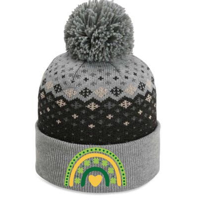 Lucky Rainbow St Patrick's Day The Baniff Cuffed Pom Beanie