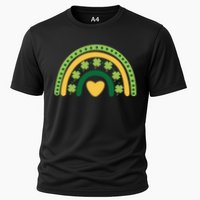 Lucky Rainbow St Patrick's Day Cooling Performance Crew T-Shirt