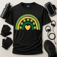 Lucky Rainbow St Patrick's Day Cooling Performance Crew T-Shirt