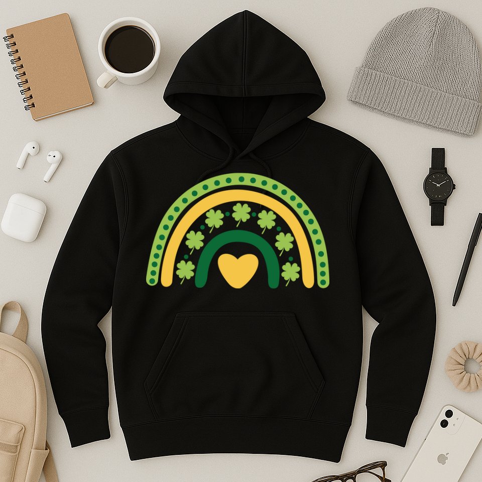 Lucky Rainbow St Patrick's Day Hoodie
