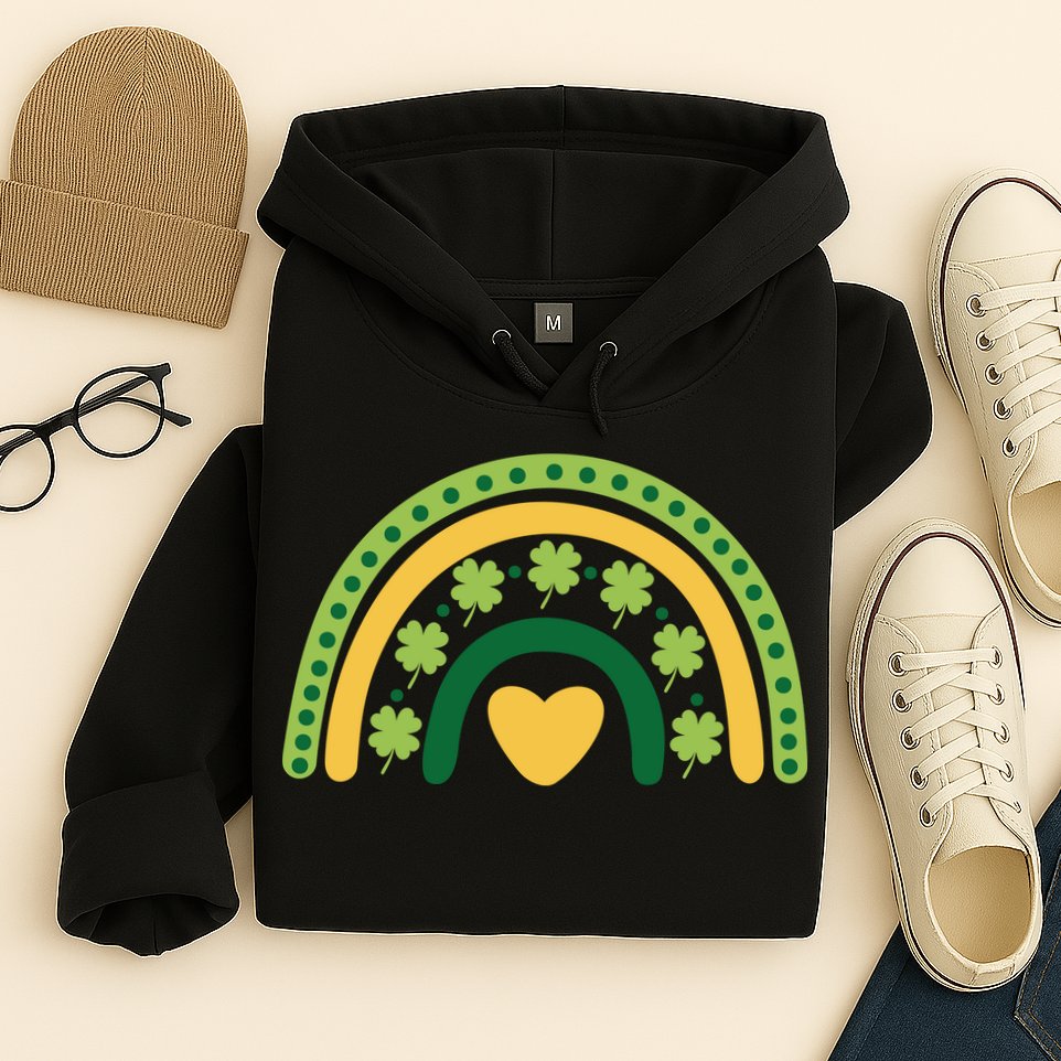 Lucky Rainbow St Patrick's Day Hoodie