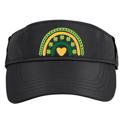 Lucky Rainbow St Patrick's Day Adult Drive Performance Visor