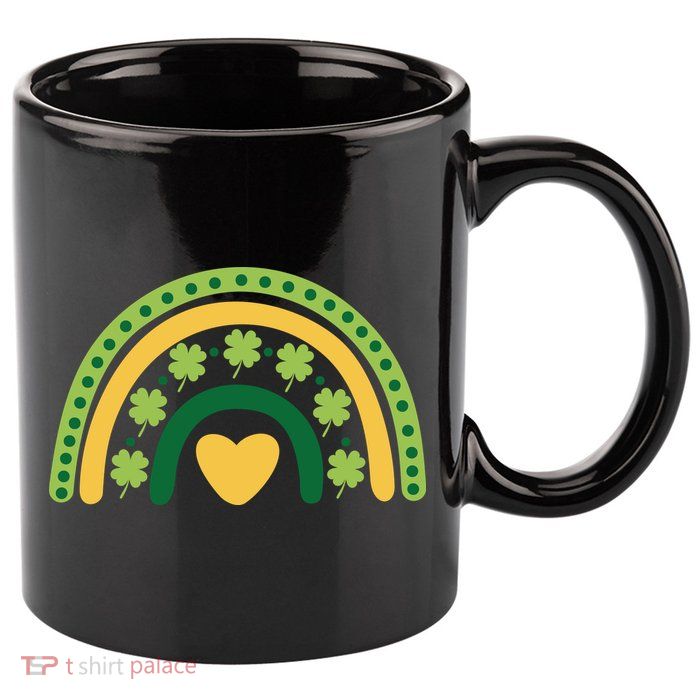 Lucky Rainbow St Patrick's Day 11oz C Handle Ceramic Mug