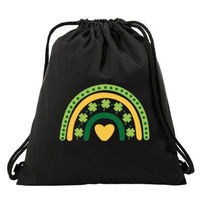 Lucky Rainbow St Patrick's Day Drawstring Bag