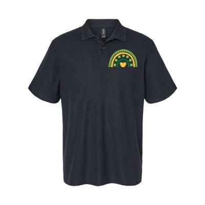 Lucky Rainbow St Patrick's Day Softstyle Adult Sport Polo