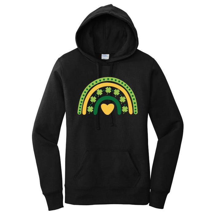 Lucky Rainbow St Patrick's Day Women's Pullover Hoodie