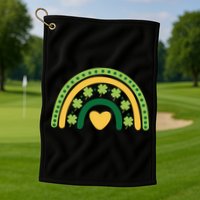 Lucky Rainbow St Patrick's Day Golf Towel
