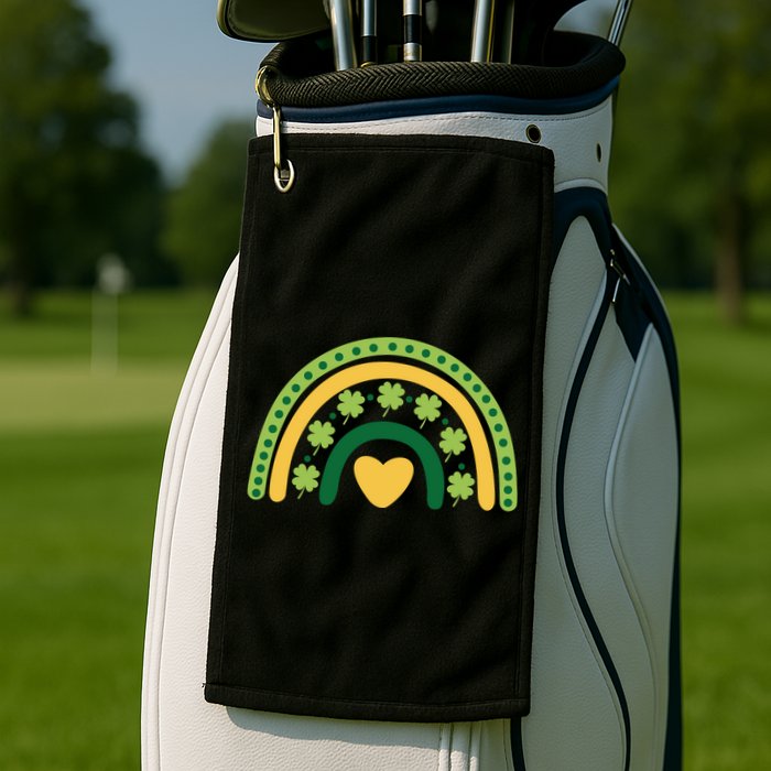 Lucky Rainbow St Patrick's Day Golf Towel
