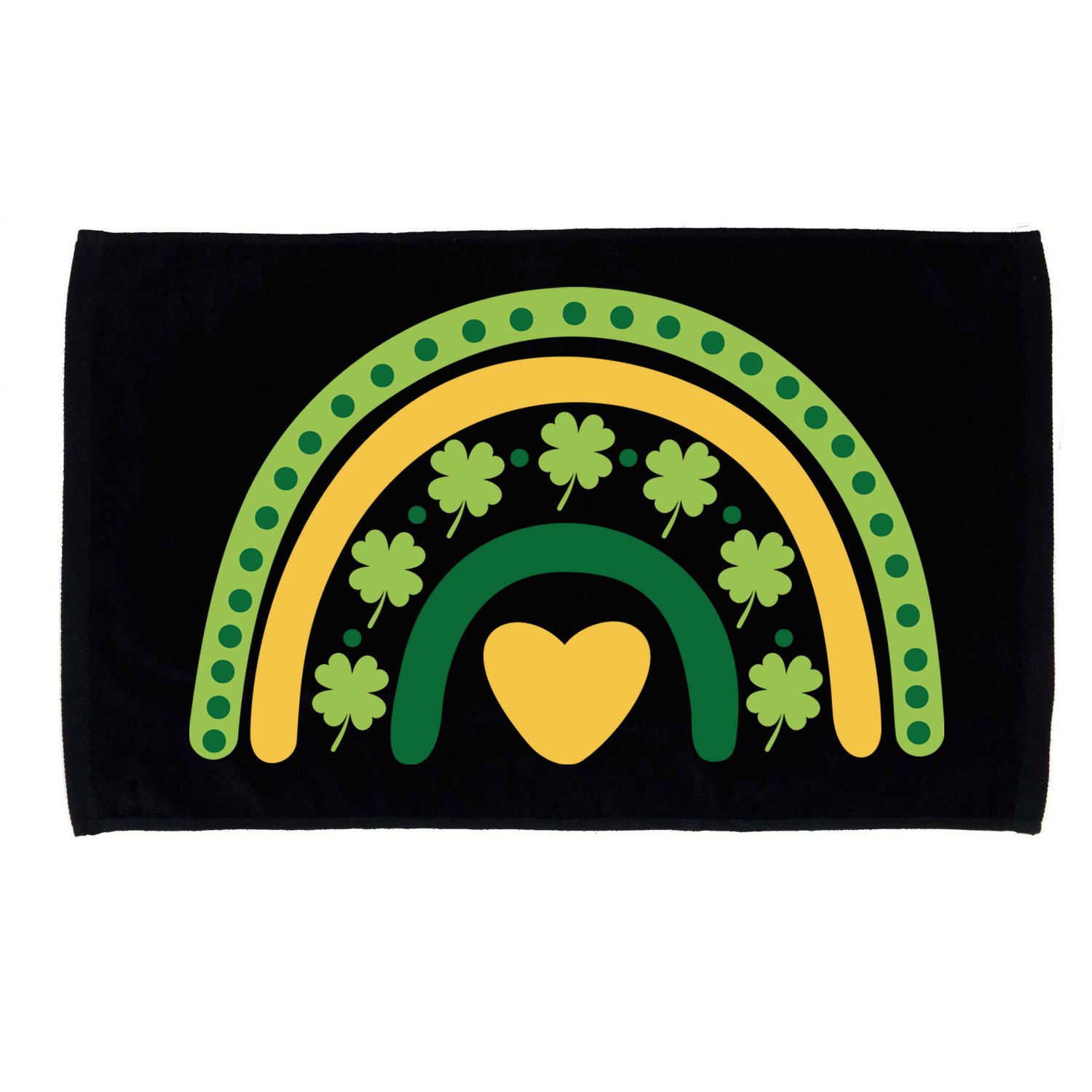 Lucky Rainbow St Patrick's Day Microfiber Hand Towel