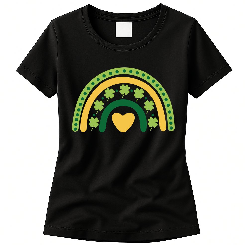 Lucky Rainbow St Patrick's Day Womens T-Shirt