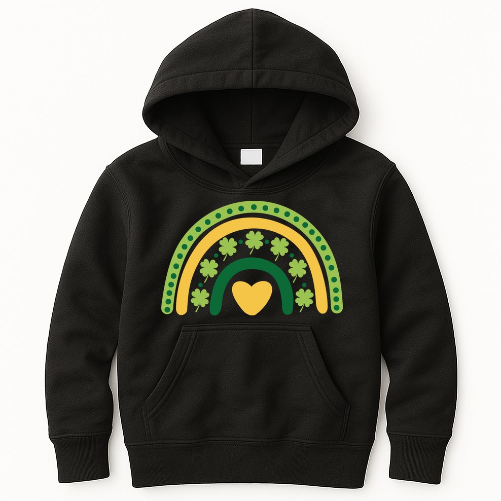 Lucky Rainbow St Patrick's Day Kids Hoodie