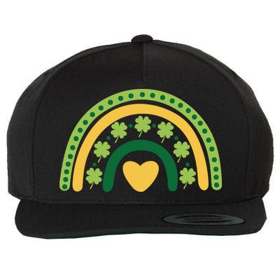 Lucky Rainbow St Patrick's Day Wool Snapback Cap