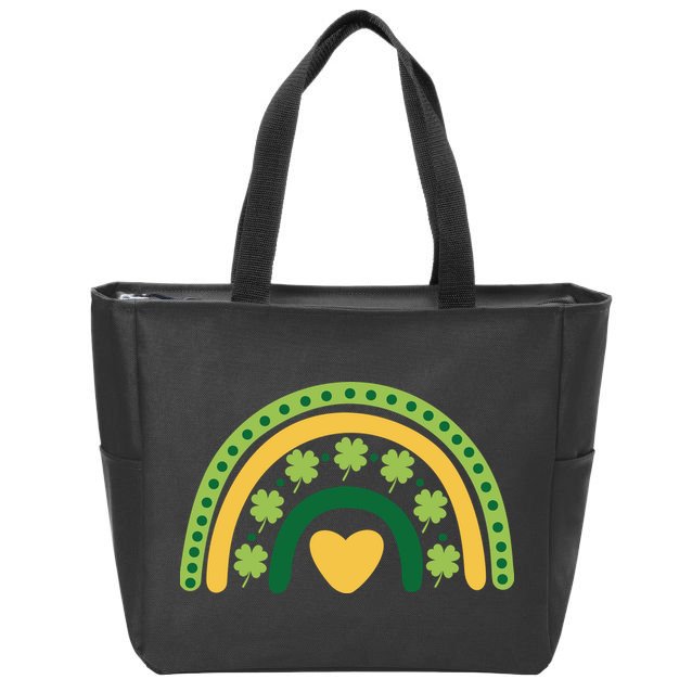 Lucky Rainbow St Patrick's Day Zip Tote Bag