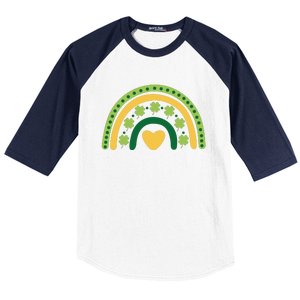 Lucky Rainbow St Patrick's Day Baseball Sleeve Shirt