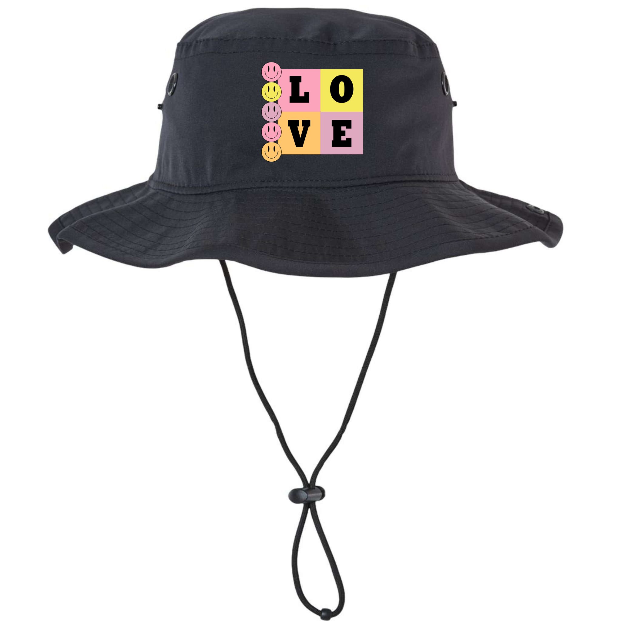 Love Retro Smile Face Cute Gift Bucket Hat