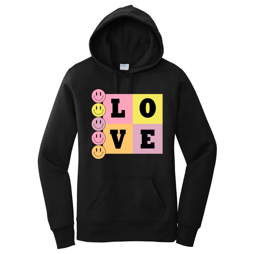 Love Retro Smile Face Cute Gift Women's Pullover Hoodie
