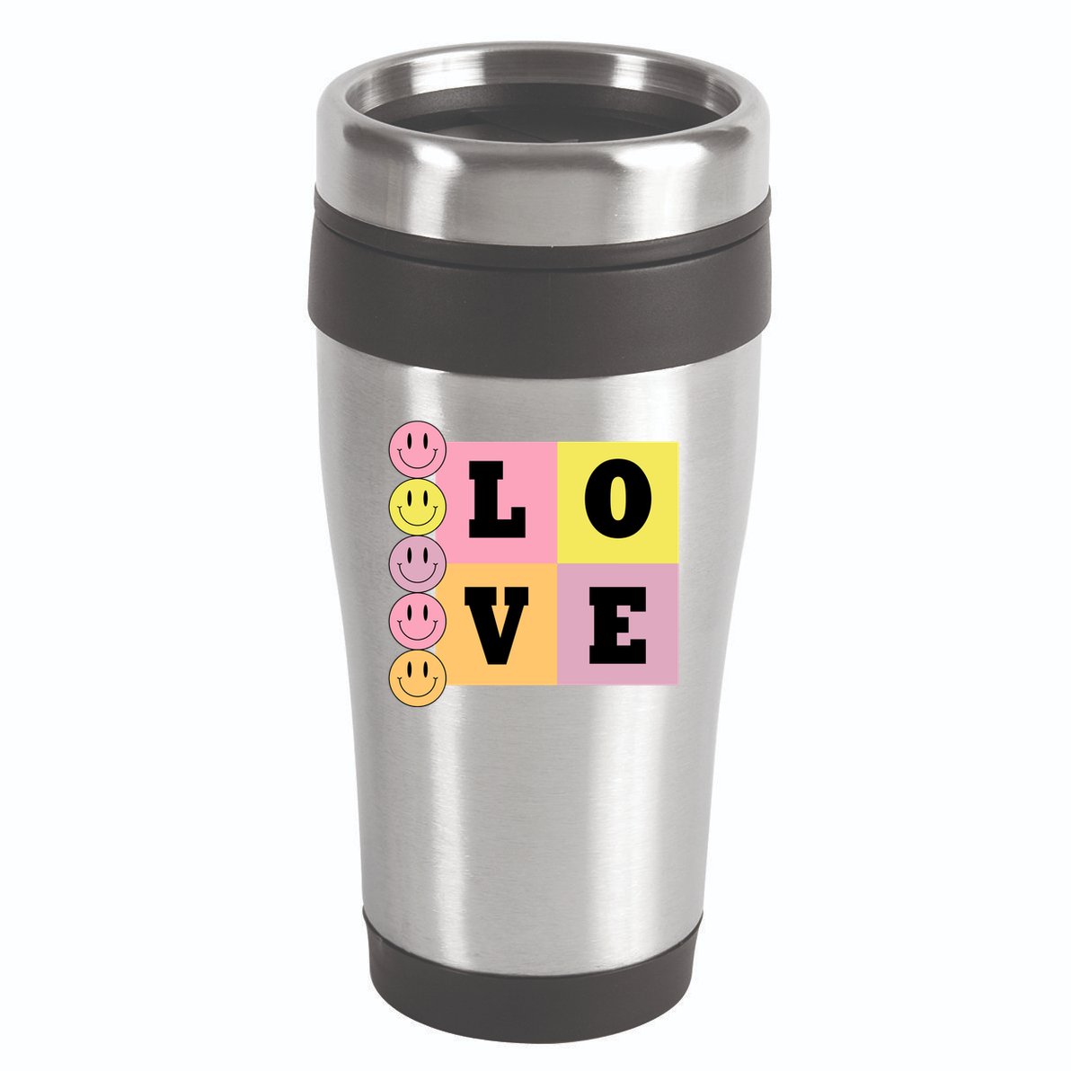 Love Retro Smile Face Cute Gift 16oz Travel Tumbler