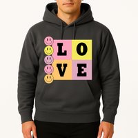 Love Retro Smile Face Cute Gift Hoodie