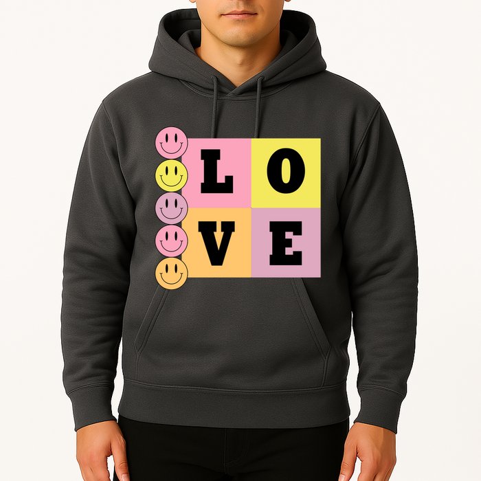 Love Retro Smile Face Cute Gift Hoodie