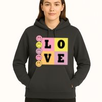 Love Retro Smile Face Cute Gift Hoodie