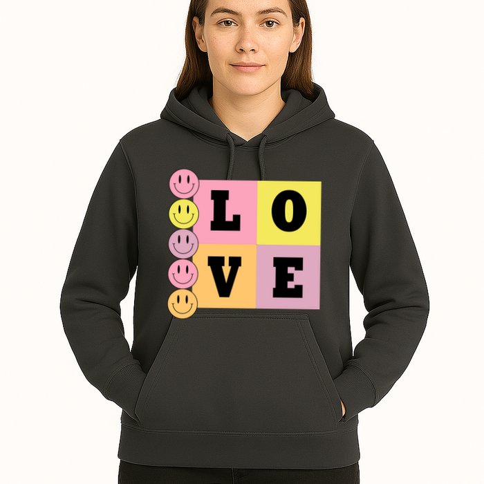 Love Retro Smile Face Cute Gift Hoodie
