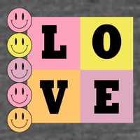 Love Retro Smile Face Cute Gift Hoodie