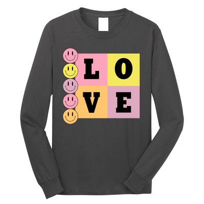 Love Retro Smile Face Cute Gift Long Sleeve Shirt