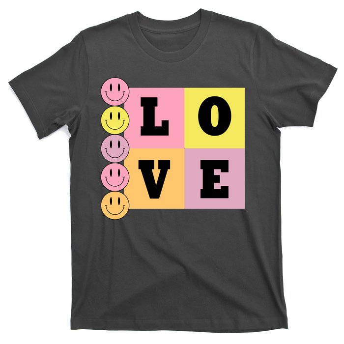 Love Retro Smile Face Cute Gift T-Shirt