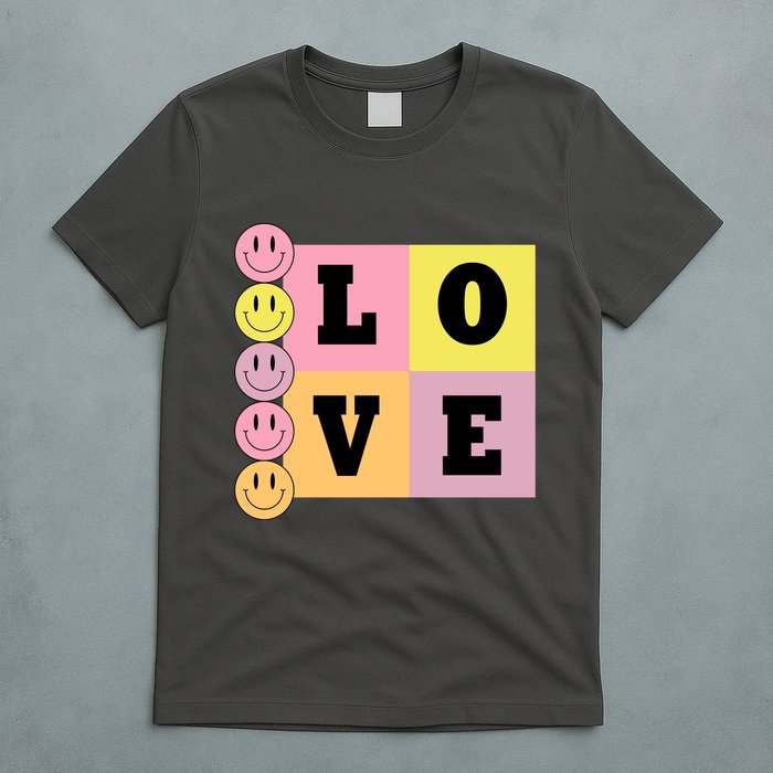 Love Retro Smile Face Cute Gift T-Shirt