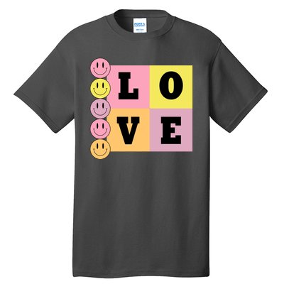 Love Retro Smile Face Cute Gift Tall T-Shirt