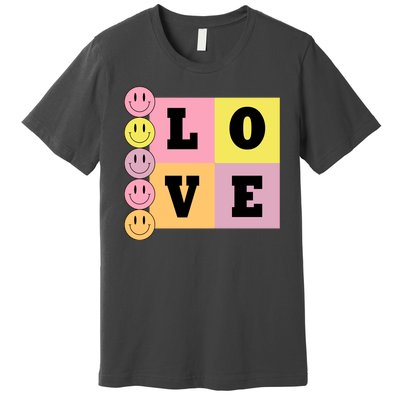 Love Retro Smile Face Cute Gift Premium T-Shirt